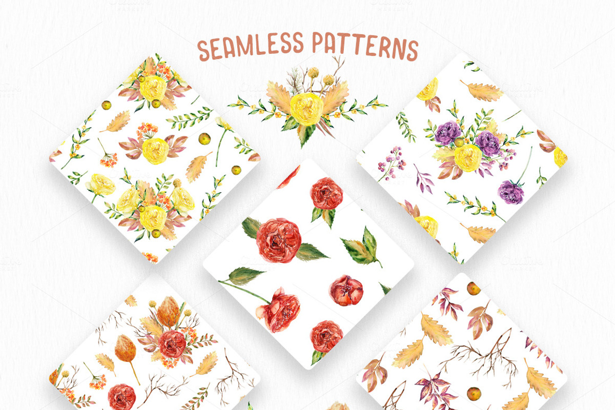 Floral Patterns Bundle 90% OFF, a Pattern Graphic by Spasibenko Art (Photo 15 of 21)