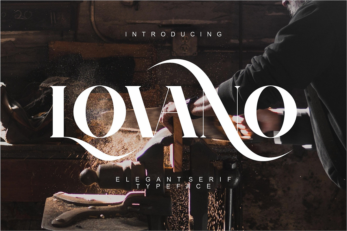 LOVANO Elegant Serif Typeface, a Serif Font by Alfinart (Photo 1 of 8)