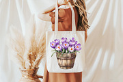 Watercolor Crocuses Flowers ClipArt, an Illustration by designcity5 (Thumbnail 4 of 5)