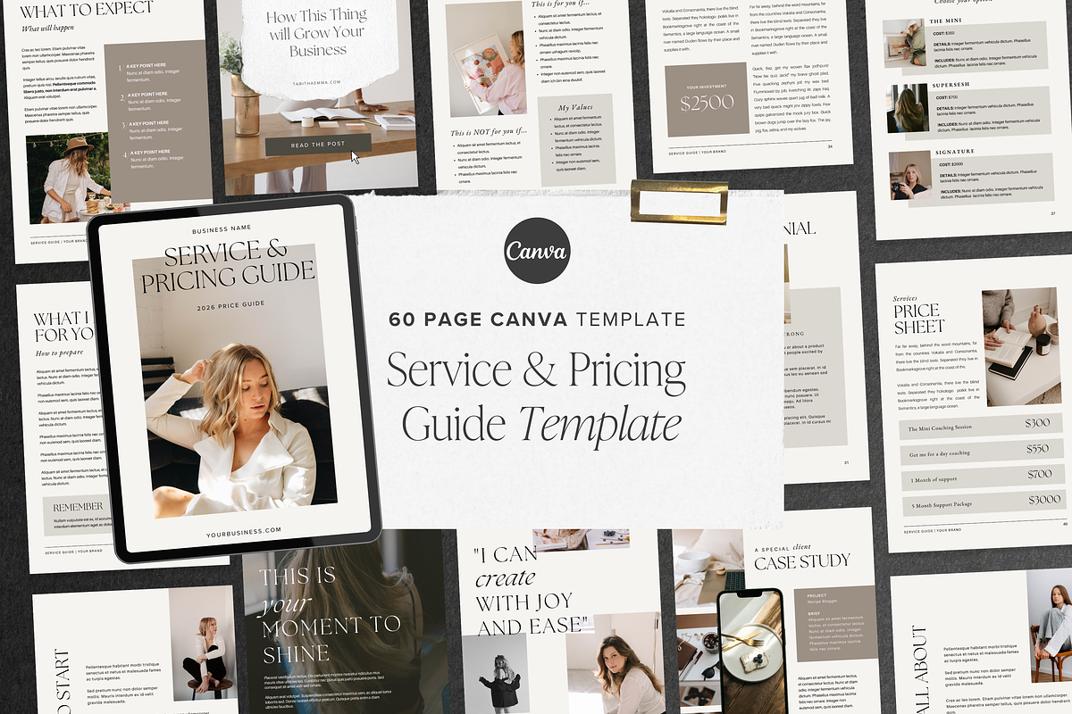 Service and Pricing Guide Template