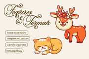 Whimsical Forest Friend - Vector Set, an Animal Illustration by Invisual Studio (Thumbnail 6 of 9)