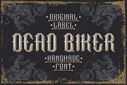 Handcrafted font Dead biker, a Symbol Font by Heather_insane (Thumbnail 2 of 5)