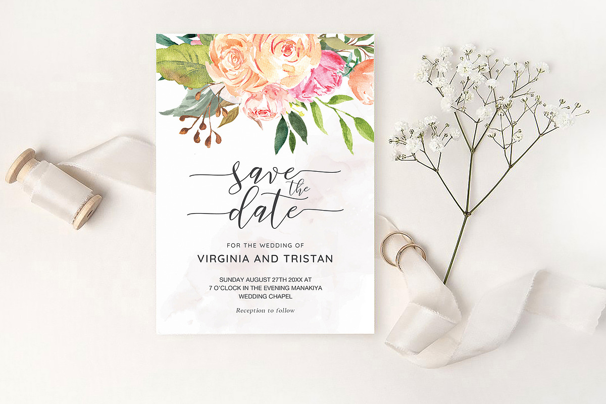 Save the Date Template, an Invitation Template by ShineOnWedding (Photo 3 of 13)