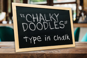 Chalky Doodles Font, a Handwritten Font by Fontastic Ventures
