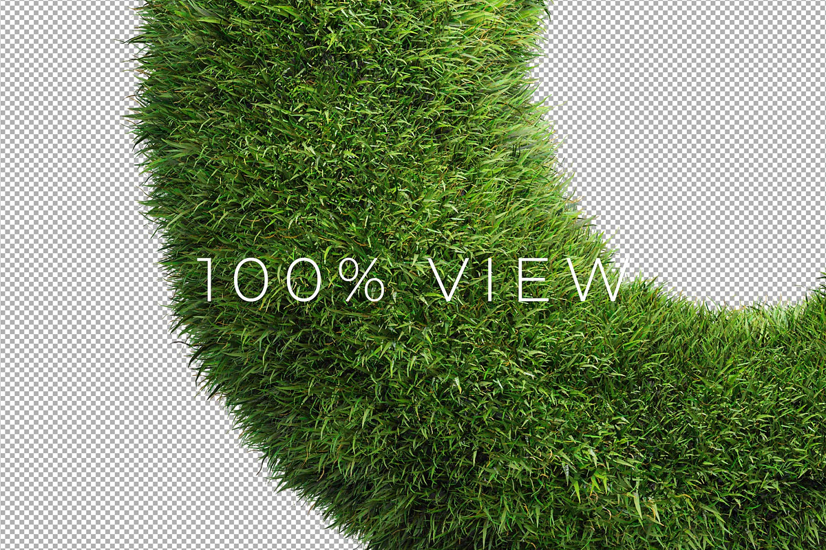 Grass Text 3D Letters Set, an Object Graphic by Kotulsky Mockups (Photo 6 of 6)