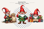 Sarcastic Christmas Gnome Clipart, an Illustration by Artnoy (Thumbnail 3 of 8)