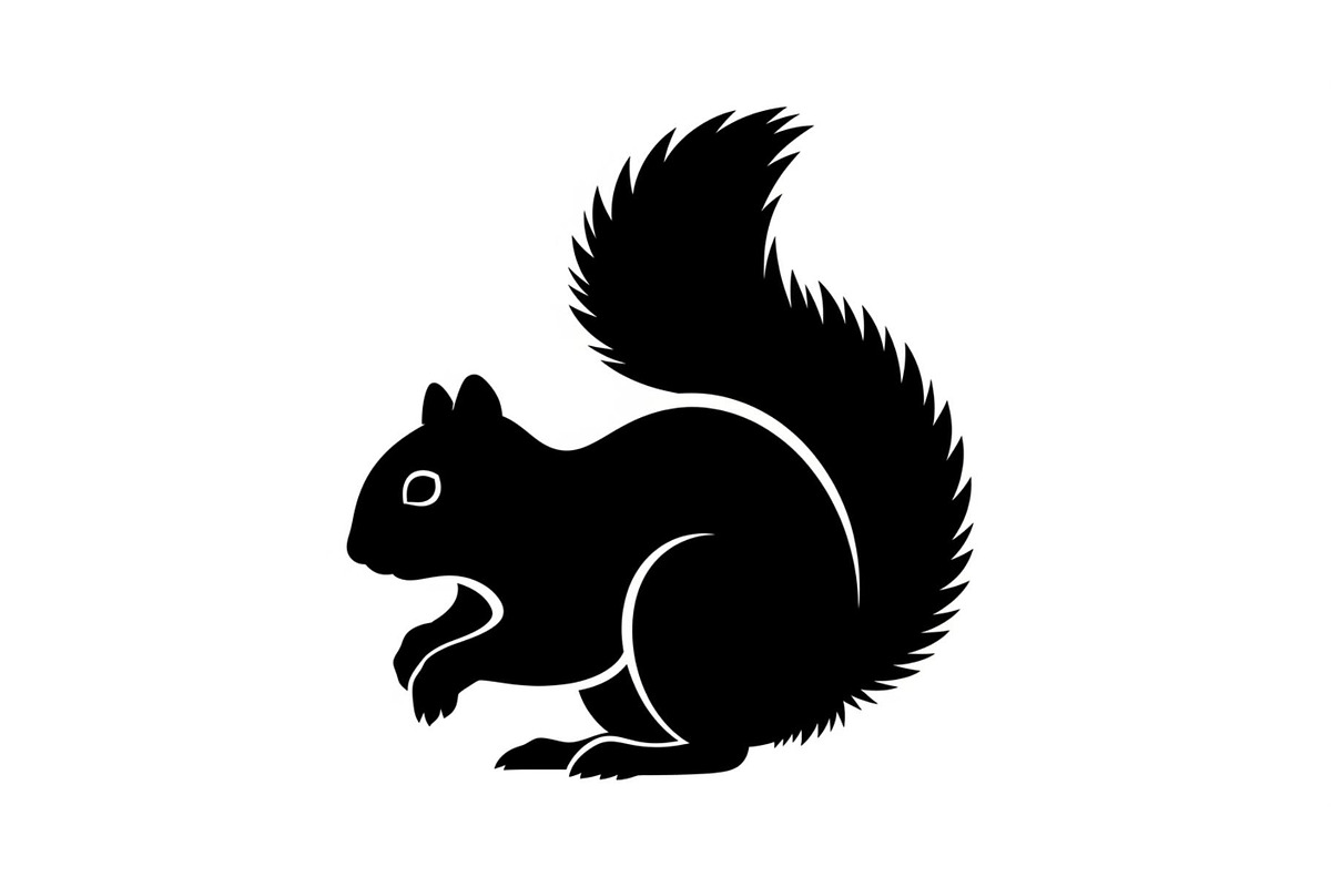 Squirrel Silhouette Vector Bundle, an Illustration by yasushie (Photo 31 of 48)