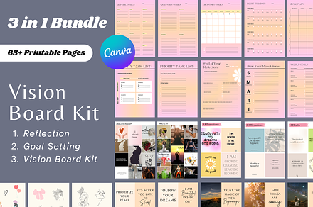 2025 Vision Board Kit Printable