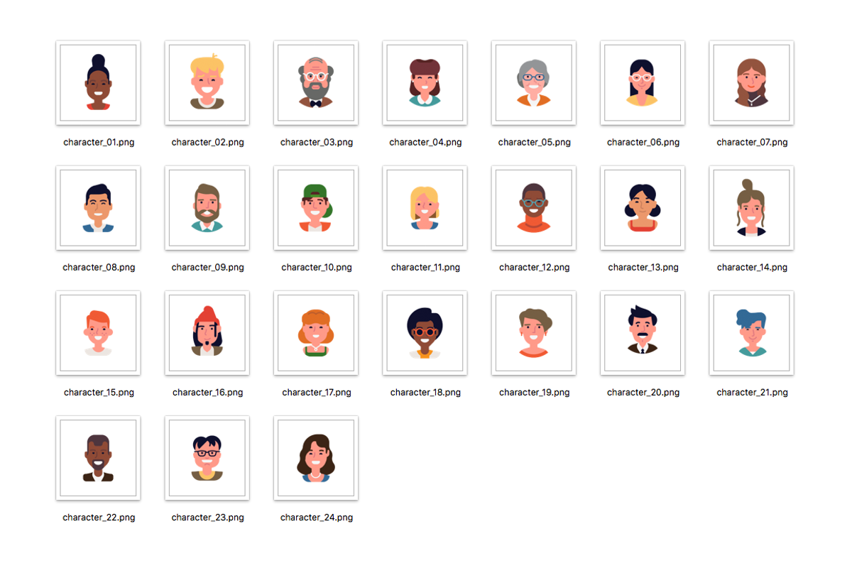 24 Cheerful Faces, an Icon by Masha Tace (Photo 4 of 4)