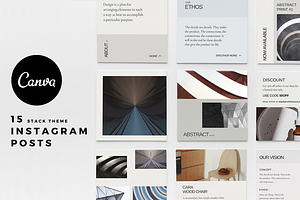 STACK Theme | 15 Canva IG Posts