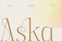 Aska Modern Elegant Serif Font