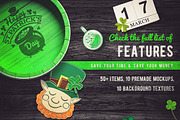 St. Patrick's Day - Scene Generator, a Hat Mockup by relineo.mock-ups (Thumbnail 2 of 5)