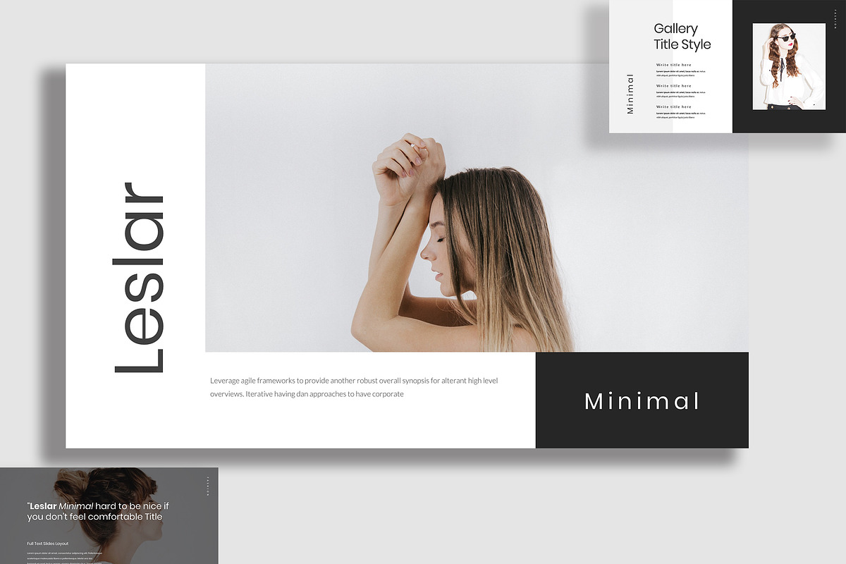 Leslar Minimal Powerpoint, a Presentation Template by Infinity Vector Studio (Photo 1 of 5)