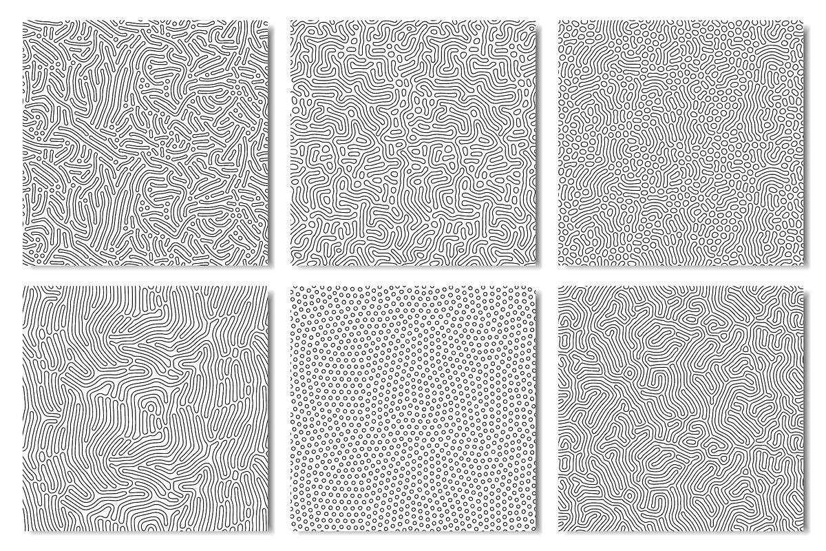 28 Organic Seamless Patterns Set, a Pattern Graphic by Krolja (Photo 4 of 8)