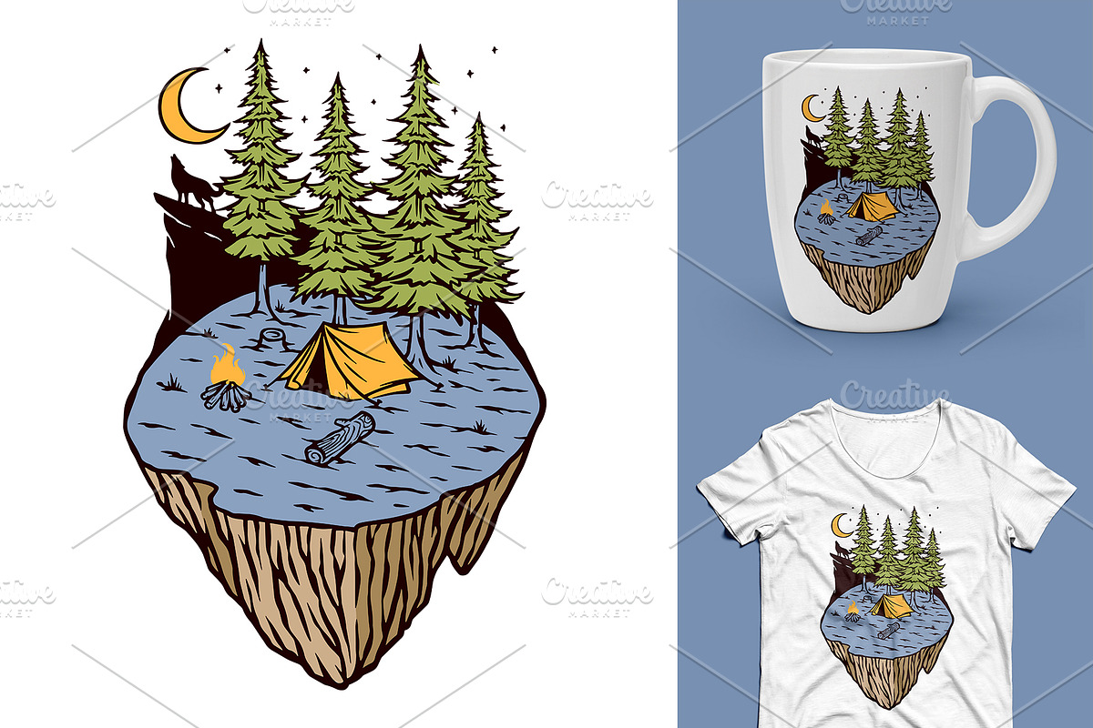 25 in 1 Bundle - Beach & Mountain, a Seasonal Illustration by gunaonedesign (Photo 10 of 21)