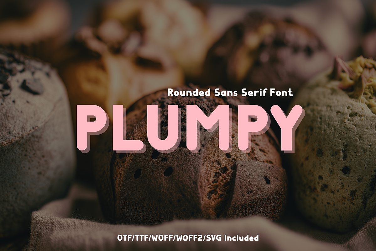 Plumpy - Display font, a Sans Serif Font by ZoloDesignHub (Photo 1 of 8)