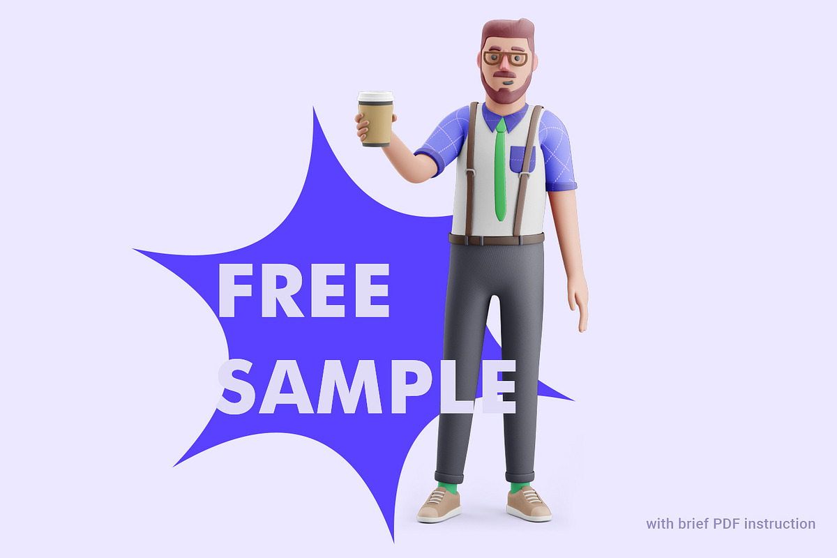 THIS IS OLIVER | 3d character set, a Technology Illustration by As Good As Possible (Photo 7 of 8)