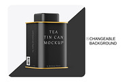Matte Tea Tin Can Mockup, a Packaging Mockup by Mockups Planet (Thumbnail 6 of 7)