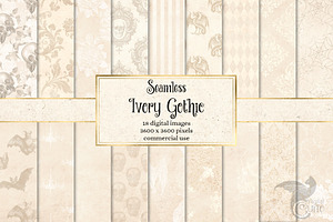 Ivory Gothic Digital Paper