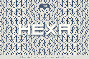 Hexa Geometric Vector Patterns