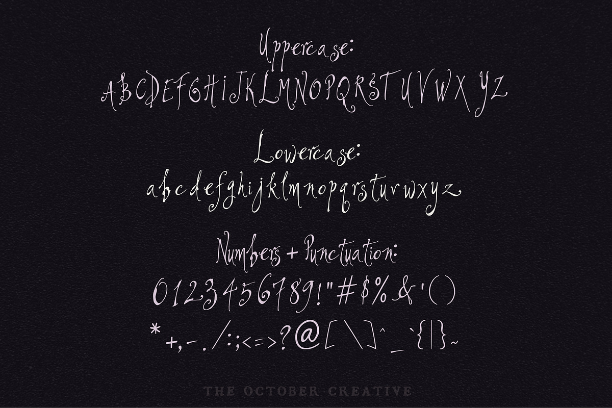 Spindlespun Spindly Display Font, a Handwritten Font by The October Creative (Photo 2 of 8)