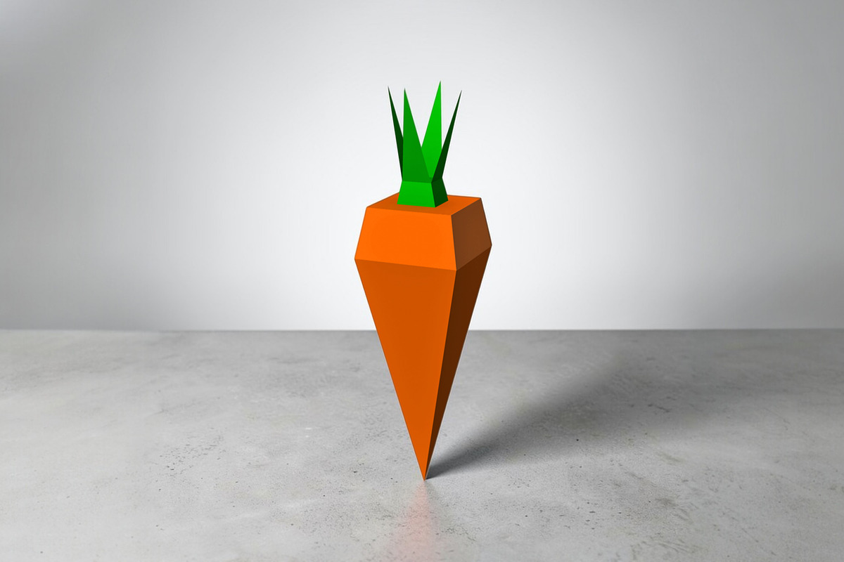 Carrot favor - 3d papercraft, a Print Template by PAPER amaze (Photo 3 of 3)