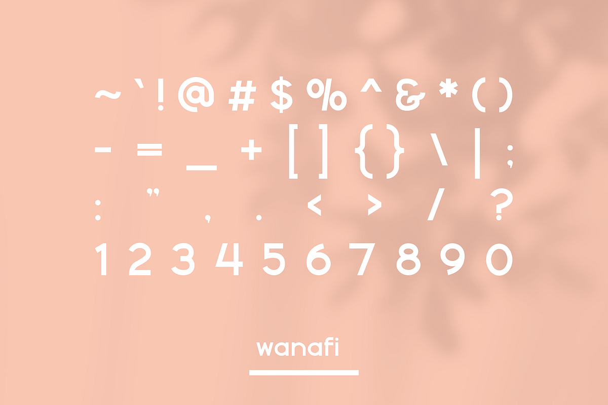 Wanafi - Modern Sans Serif Font, a Sans Serif Font by HipFonts (Photo 2 of 12)