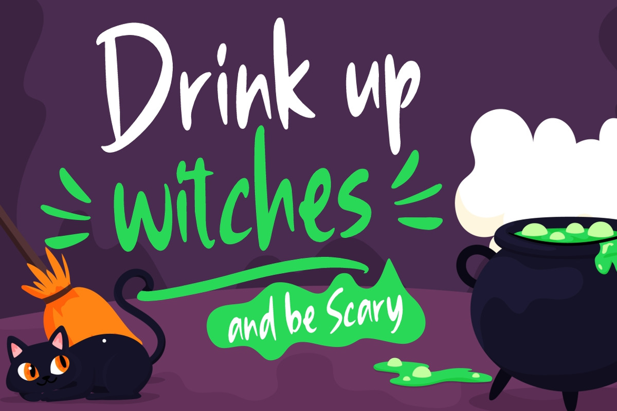 Ghostily Spooky Halloween Typeface, a Sans Serif Font by Creatype Studio (Photo 5 of 9)