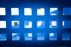 Square Blue Windows Background, a Background Photo by THP Creative
