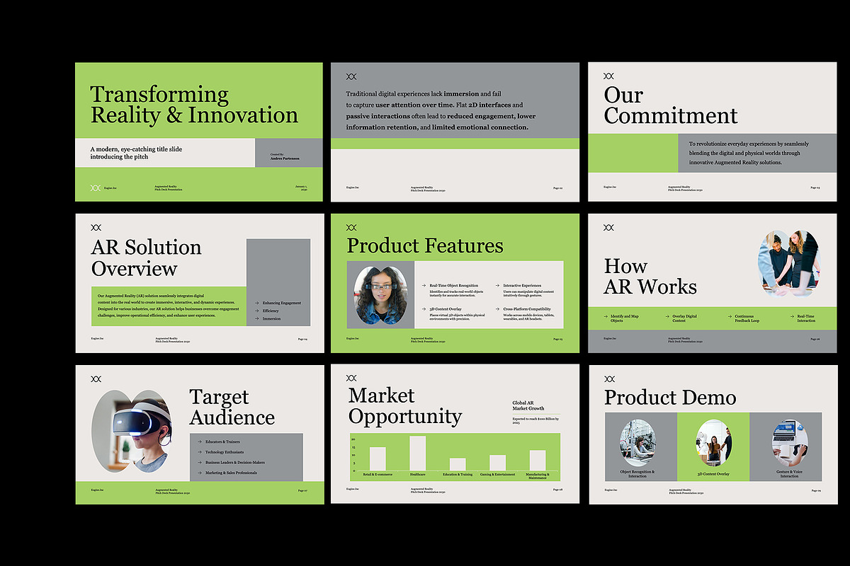 Augmented Reality Pitch Deck GSL, a Presentation Template by Neermana (Photo 2 of 4)