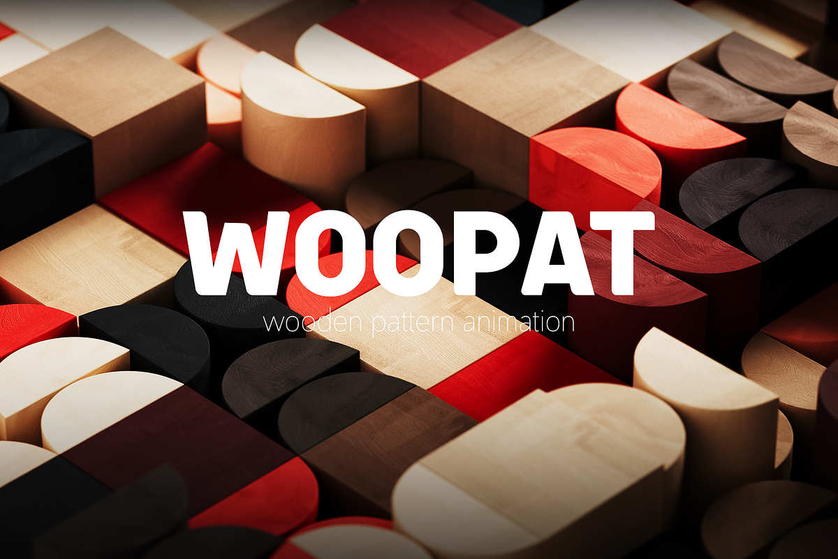 WOOPAT – 3D Motion Backgrounds, a Texture Graphic by Mio Buono (Photo 1 of 8)