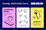 Smartphone Activities Icons, an Outline Icon by Vectors Market (Thumbnail 4 of 7)