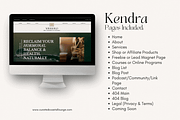 Kendra Template | Health & Wellness, a Templates & Theme by Curated Coastal Lounge (Thumbnail 3 of 8)