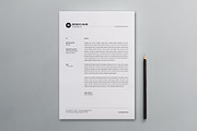 Minimal Corporate Letterhead, a Stationery Template by Dkgray77 (Thumbnail 2 of 2)