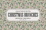 Christmas Branches Collection, a Pattern Graphic by Kokoshka (Thumbnail 1 of 10)