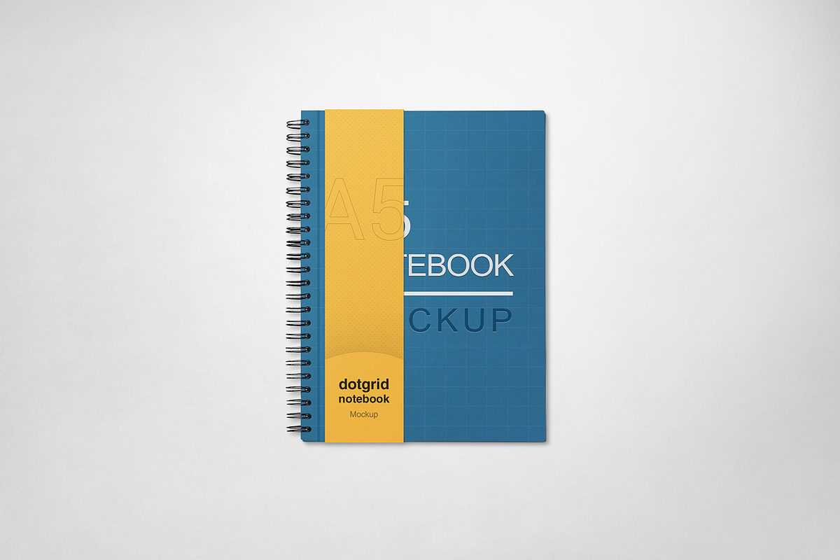Classic Notebook Mockup Set - A5, a Print Template by Rafael Oliveira (Photo 5 of 7)