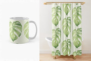 4 Monstera Botanical Illustrations, an Object Graphic by Helga Wigandt (Thumbnail 5 of 5)