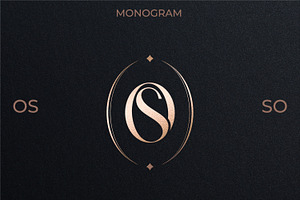 OS SO Wedding Monogram Logo
