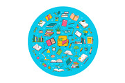 Books & Reading - Elements, Stickers, an Object Illustration by Verachana Dreams (Thumbnail 10 of 11)