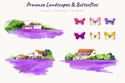 Watercolor Lavender Clipart Provence, a Decorative Illustration by Where summer is (Thumbnail 12 of 13)