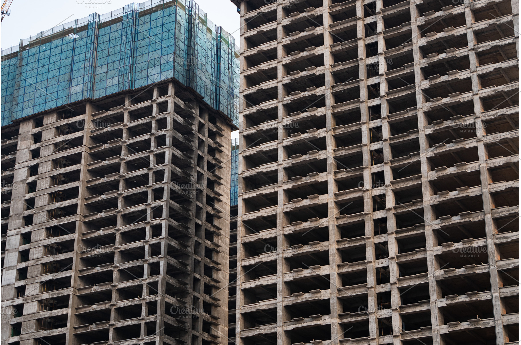 High-rise concrete structure with, an Industrial Photo by volodymyrshtun13795