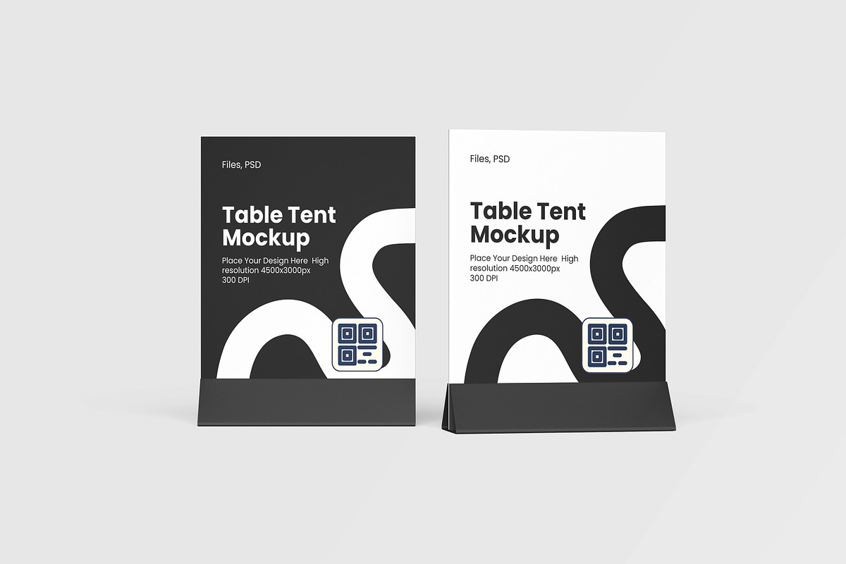 Table Tent Mockup, an Advertising Mockup by AnasStudio (Photo 2 of 5)
