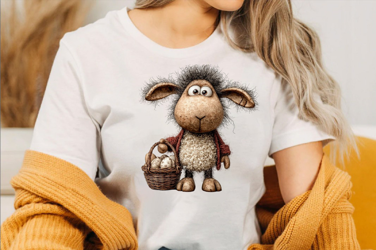 Whimsical Easter Sheep Clipart Bundl, an Illustration by SVGArt (Photo 3 of 7)