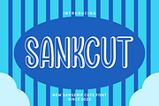 Sankcut, a Slab Serif Font by riotama85 (Thumbnail 1 of 5)