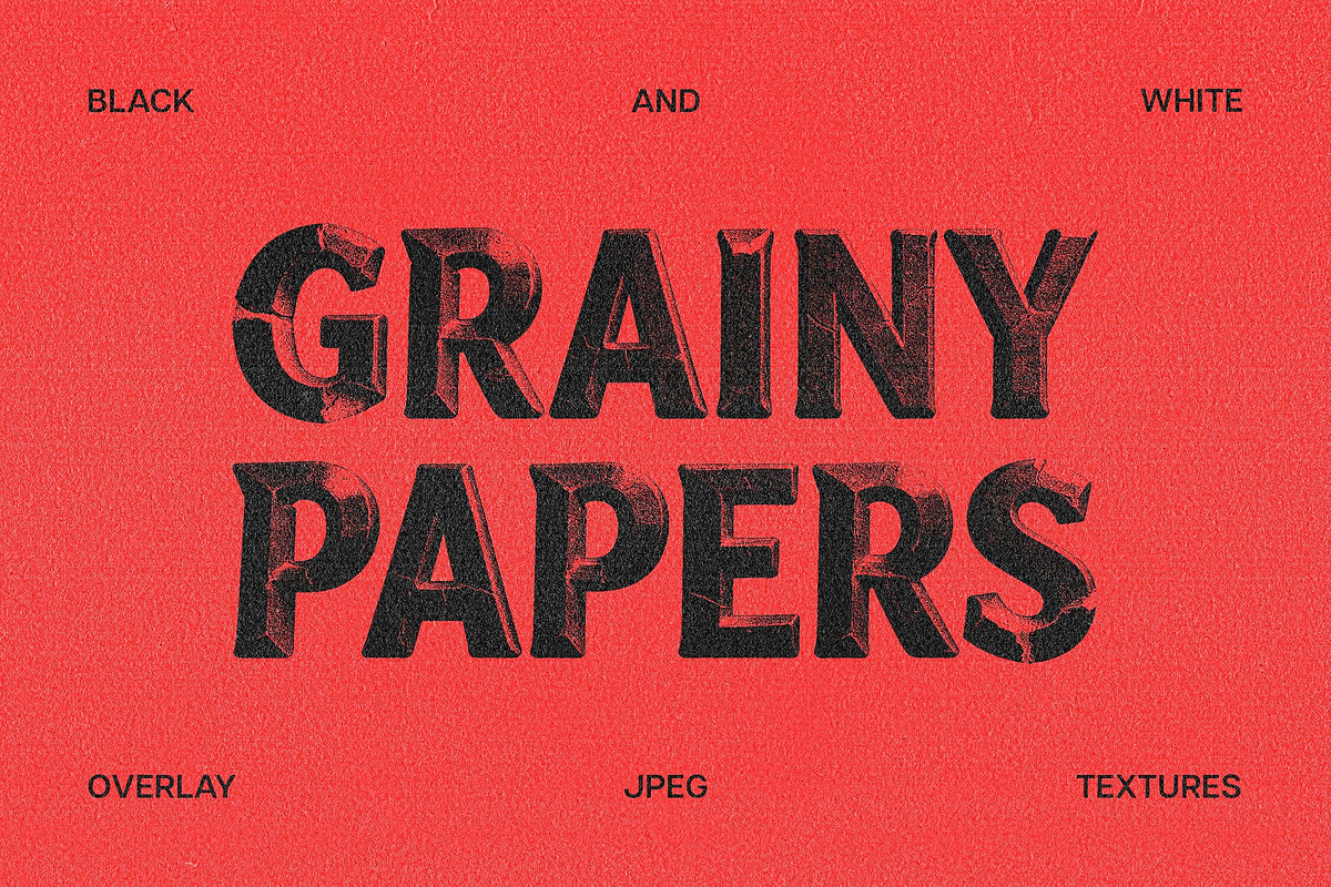 Grainy Paper Overlays, a Texture Graphic by Design Squad (Photo 1 of 6)