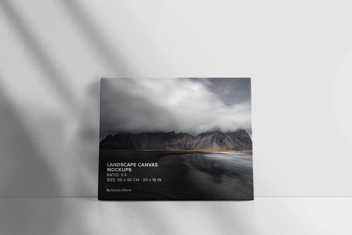Canvas Ratio 5x4 Mockups Set, a Print Template by Mockups by Carlos Viloria (Photo 4 of 11)