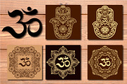 Patterns with mantra OM, an Object Graphic by Katika Shop (Thumbnail 2 of 5)