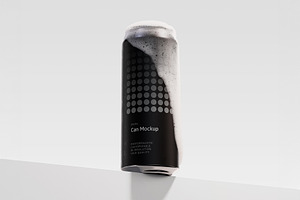 500ml Can Mockup | Plane Scene