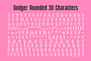 Godger Rounded 3D, a Sans Serif Font by Craft Supply Co. (Thumbnail 8 of 8)