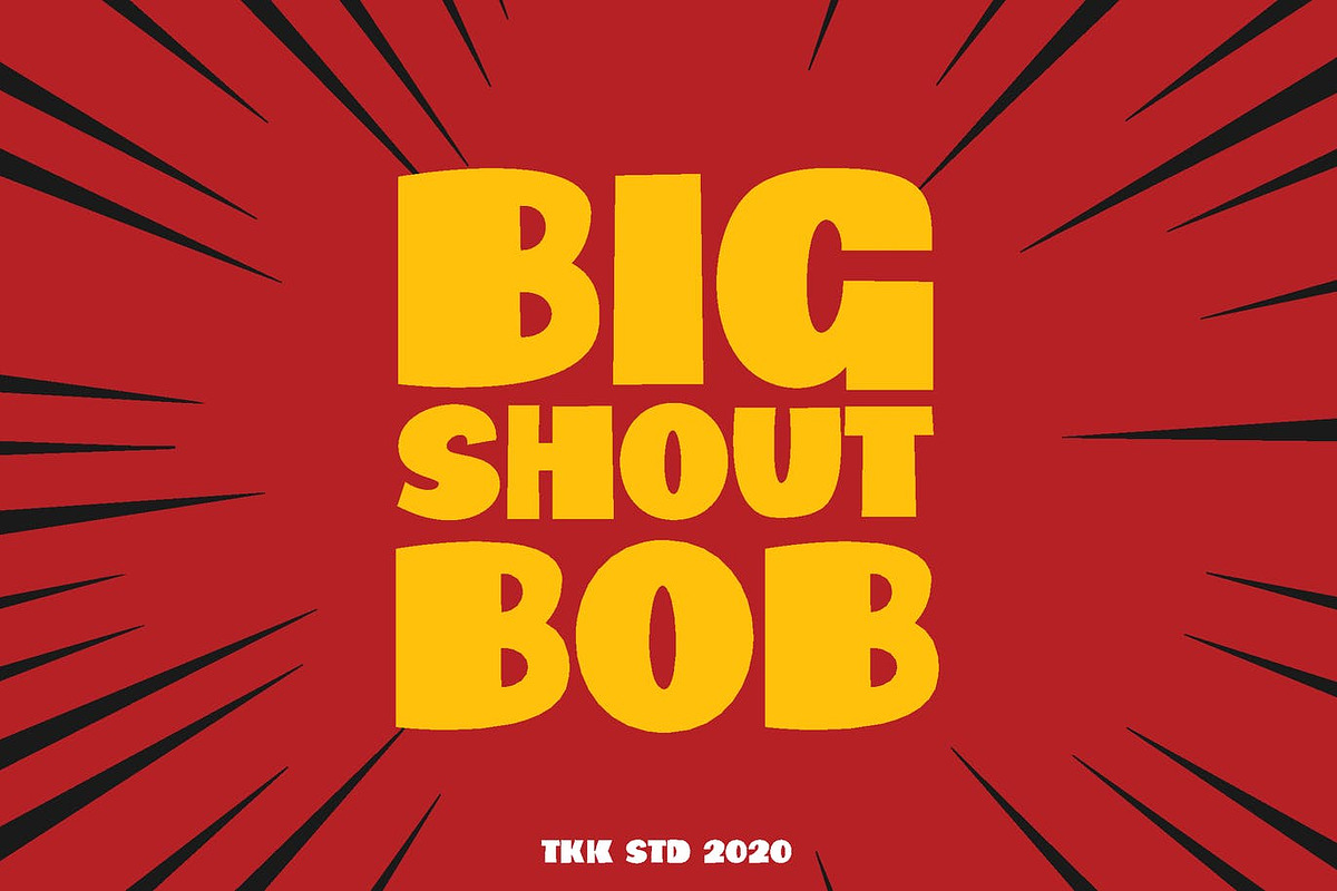 Big Shout Bob - Block Font, a Sans Serif Font by tokokoo (Photo 4 of 12)